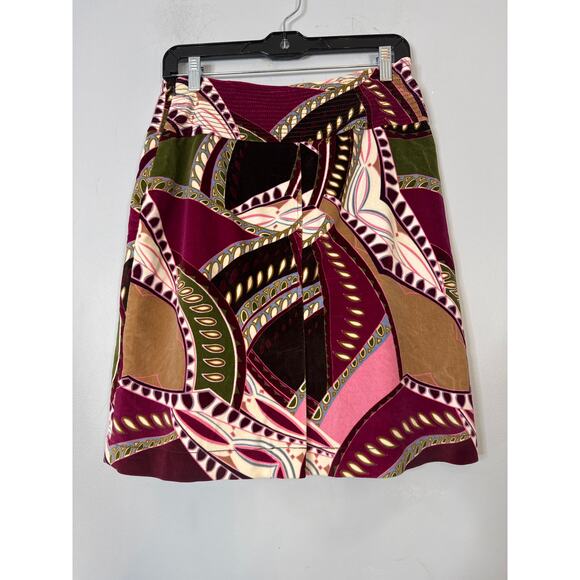 Etcetera Velour Velvet Skirt Women's Size 2 - Picture 2 of 6